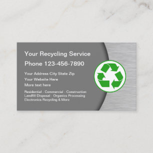 Recycling Business Cards Unique Online Template