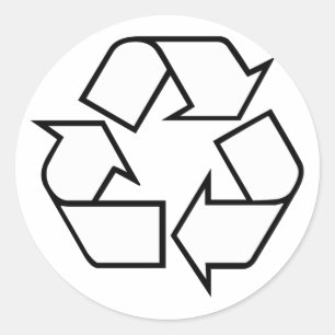 Recycling Classic Round Sticker