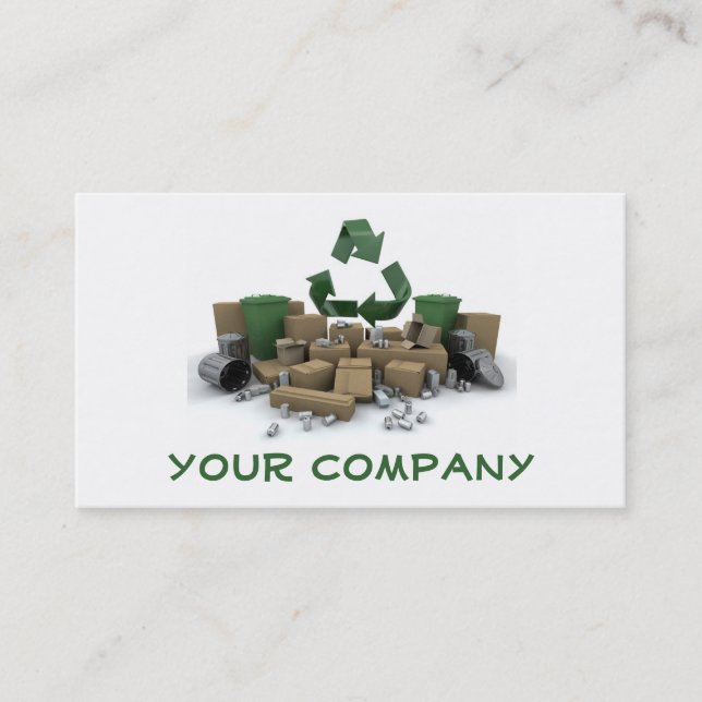 Recycling Company Business Card (Front)