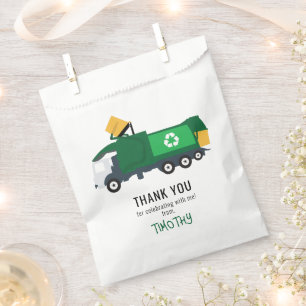 Recycling Garbage Truck Birthday Party Favour Bags