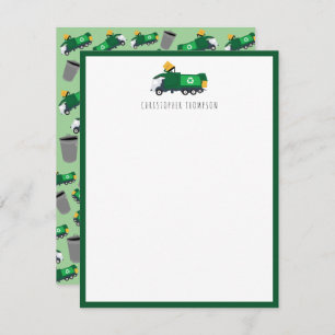 Recycling Garbage Truck Children's Card