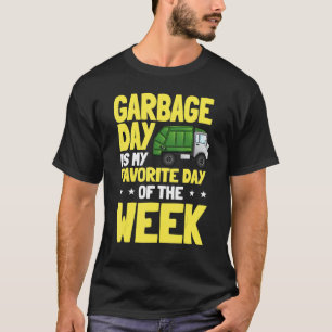Recycling Garbage Truck Collection Trash Recycle E T-Shirt