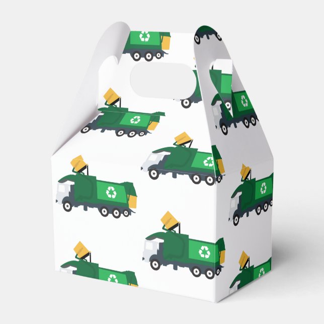 Recycling Garbage Truck Favour Box (Front Side)