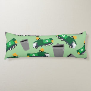 Recycling Garbage Truck Pattern Body Cushion
