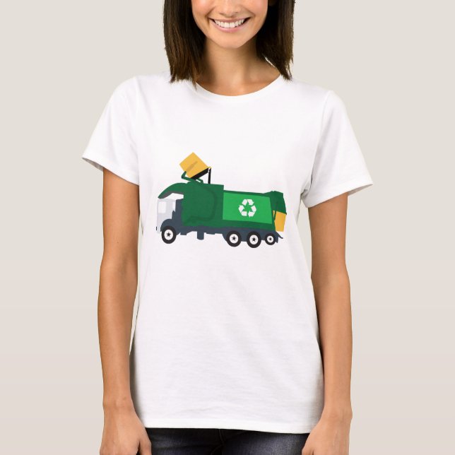 Recycling Garbage Truck T-Shirt (Front)