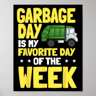 Recycling Garge Truck Collection Trash Recycle Ear Poster