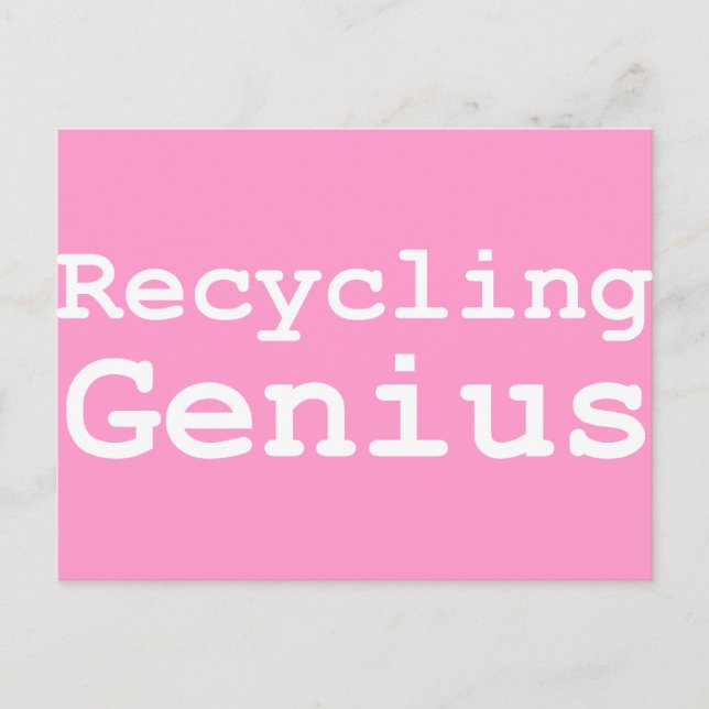 Recycling Genius Gifts Postcard (Front)