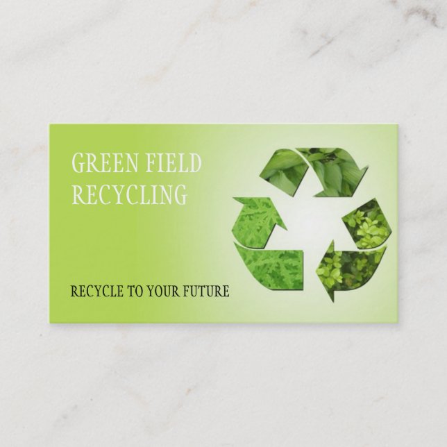 Recycling Junk Scrap Metal Removal Business Card (Front)