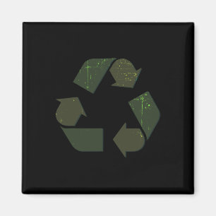 Recycling Logo Earth Day Costume Recycled Gifts Re Magnet