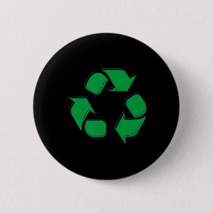 Recycling Logo Recycle Symbol Earth Day Boys Girls 6 Cm Round Badge