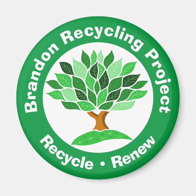Recycling Project. Recycle & Renew. Magnet (Front)
