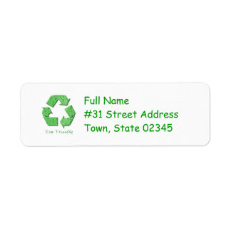 Recycling Return Address Label