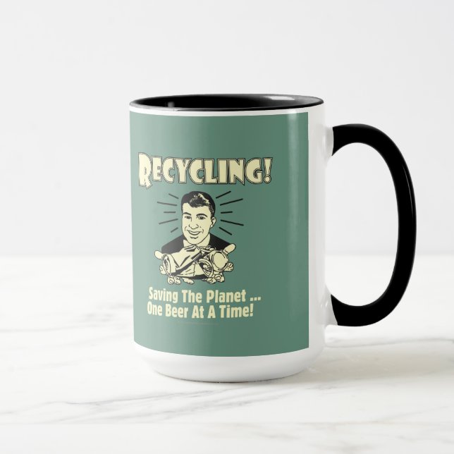 Recycling: Saving the Planet Mug (Right)