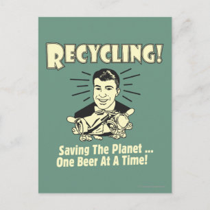 Recycling: Saving the Planet Postcard