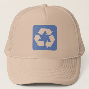 Recycling Sign - Baby Blue Trucker Hat