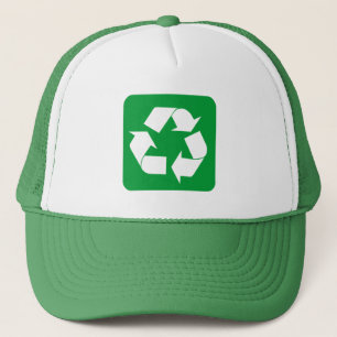 Recycling Sign - Grass Green Trucker Hat
