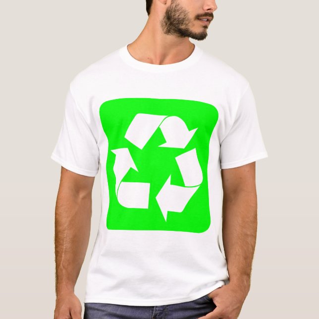 Recycling Sign - Green T-Shirt (Front)