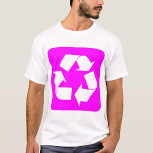 Recycling Sign - Magenta T-Shirt