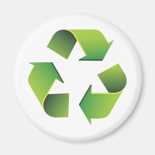Recycling sign magnet