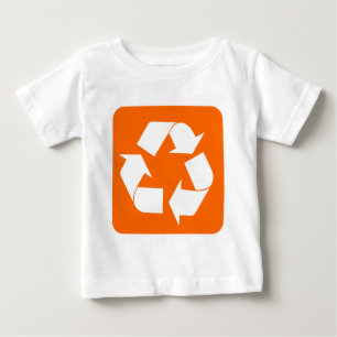 Recycling Sign - Orange Baby T-Shirt