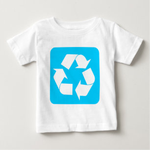 Recycling Sign - Sky Blue Baby T-Shirt