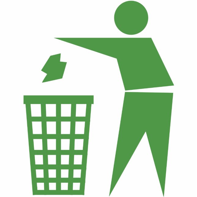 Recycling sign standing photo sculpture (Front)