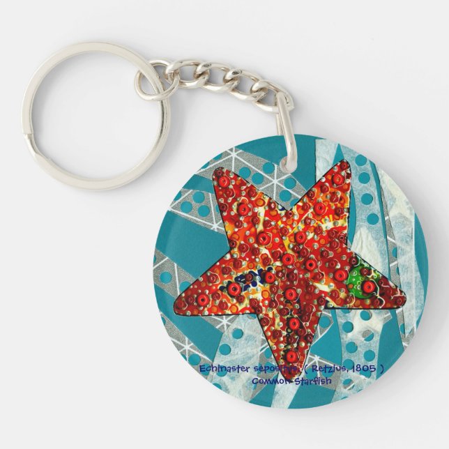 Recycling Starfish Key Ring (Front)