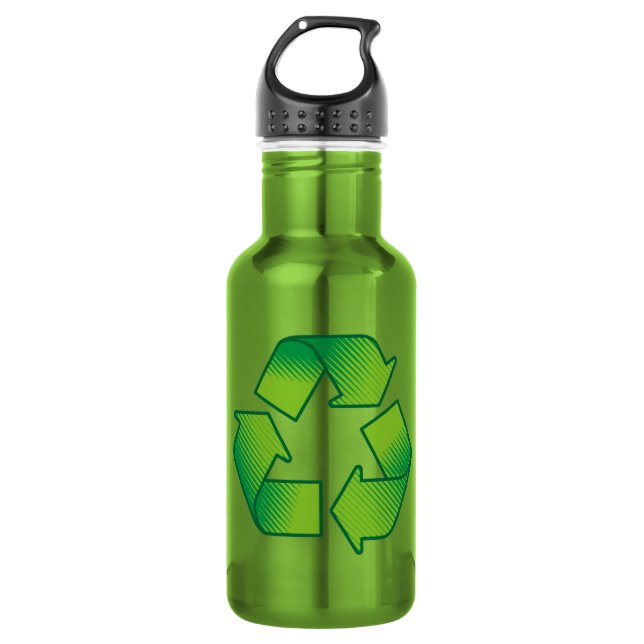 Recycling symbol 532 ml water bottle (Front)