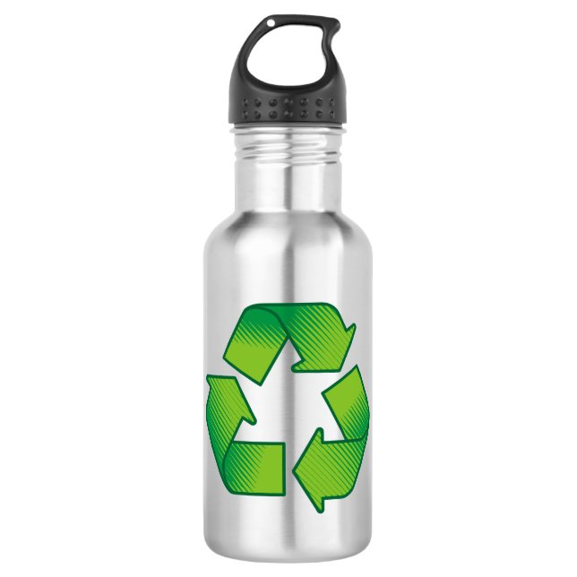 Recycling symbol 532 ml water bottle (Front)
