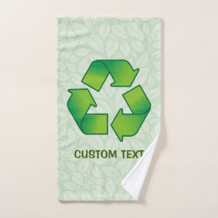 Recycling Symbol Bath Towel Set