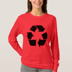 Recycling Symbol - Black T-Shirt