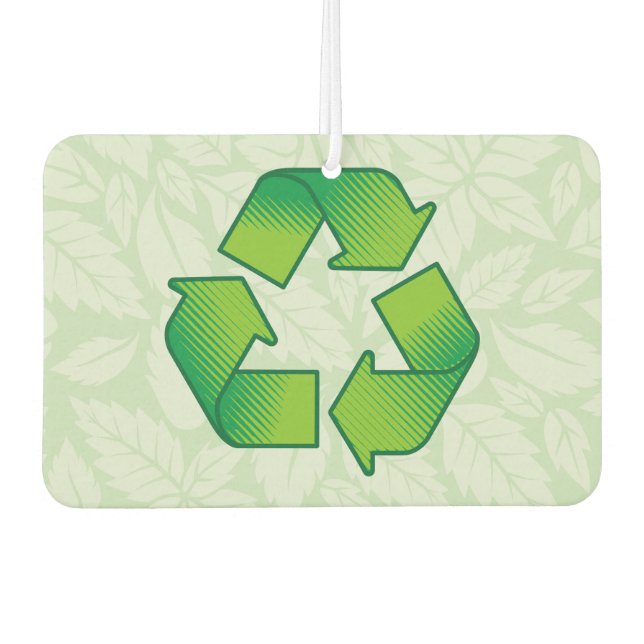 Recycling symbol car air freshener (Front)