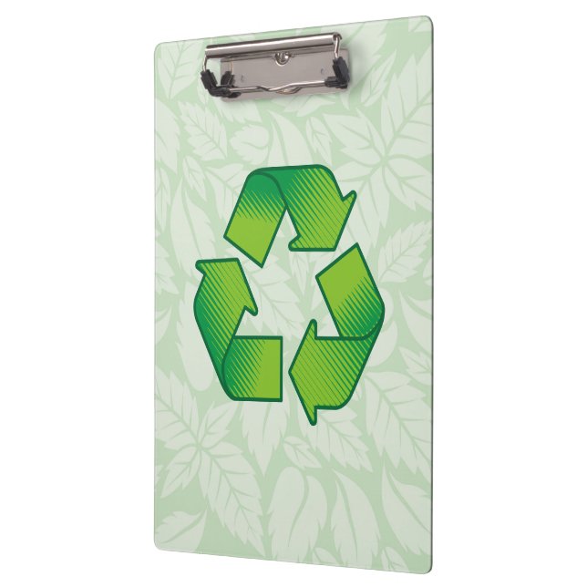 Recycling symbol clipboard (Left)