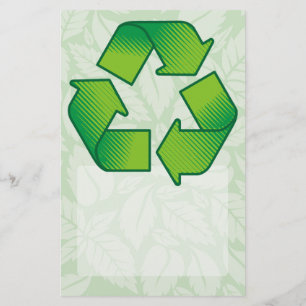 Recycling symbol flyer