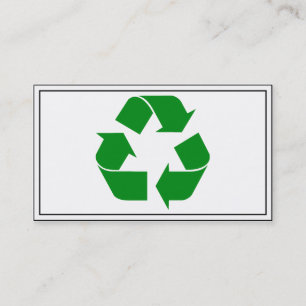Recycling Symbol - Green Business Card