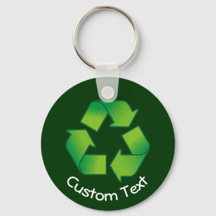 Recycling Symbol Keychain