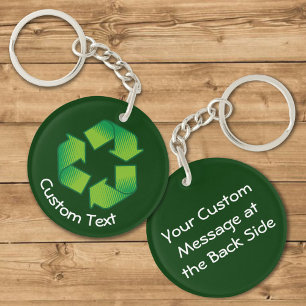 Recycling Symbol Keychain