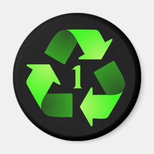 Recycling Symbol Magnet - Green #1