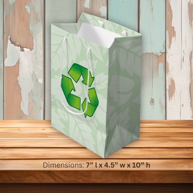 Recycling symbol medium gift bag (Creator Uploaded)