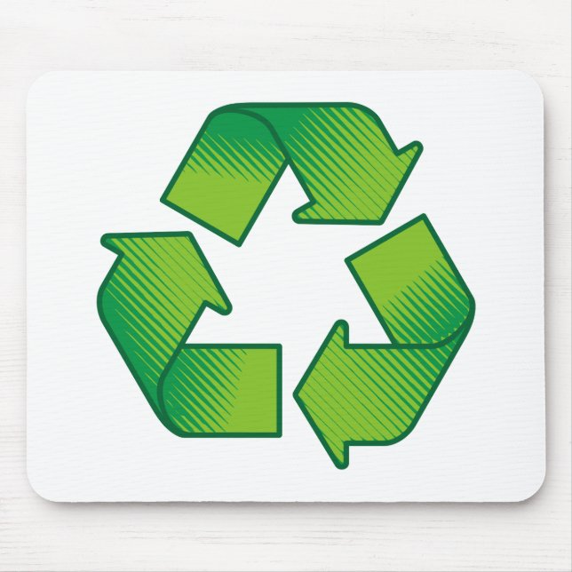 Recycling symbol mouse mat (Front)
