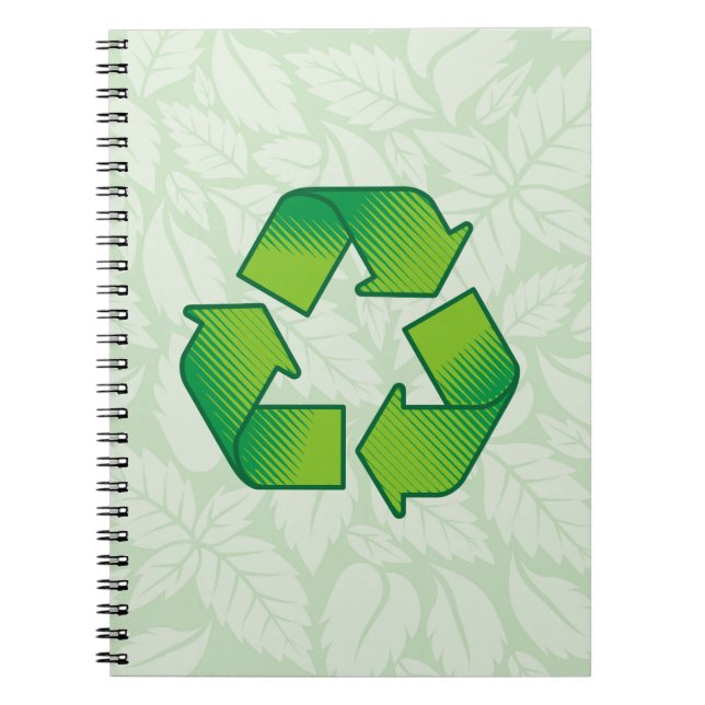 Recycling symbol notebook (Front)
