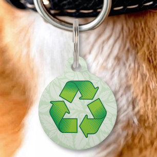Recycling Symbol Pet Tag