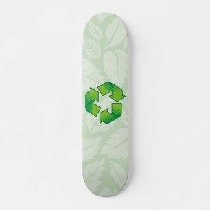 Recycling symbol skateboard