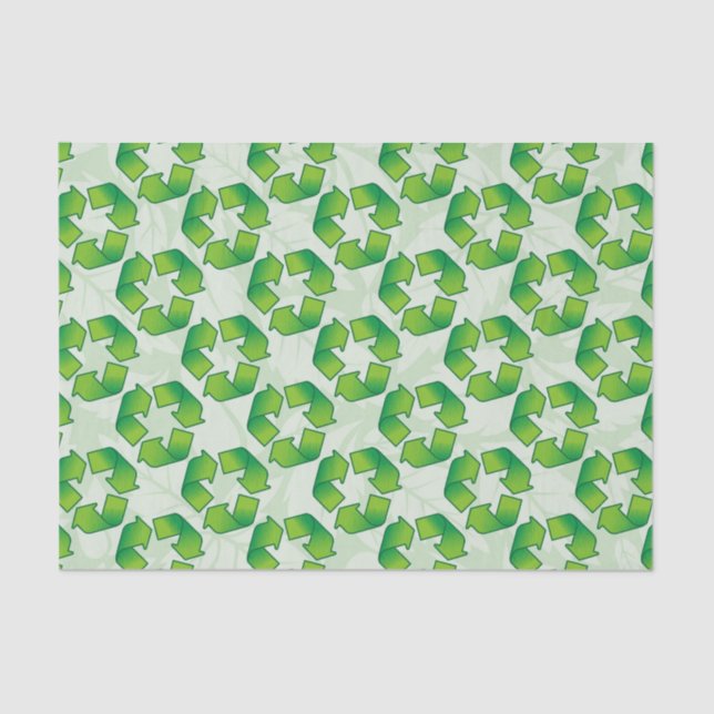 Recycling symbol tissue paper (Front)