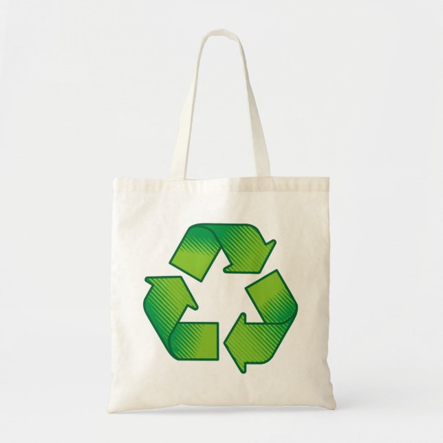 Recycling symbol tote bag (Front)