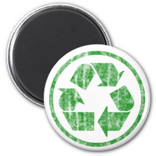 Recycling to Save the Planet Earth, Symbol Magnet