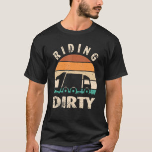 Recycling Trash Garbage Truck Kids Men Riding Dir T-Shirt