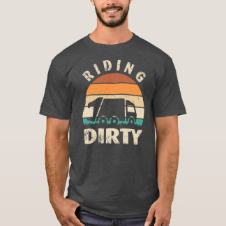 Recycling Trash Garbage Truck Kids Men Riding T-Shirt