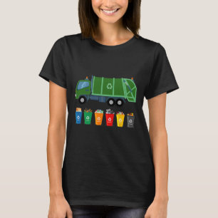 Recycling Trash Truck Kids Garge Truck Trash Colle T-Shirt