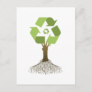 RECYCLING TREE POSTCARD
